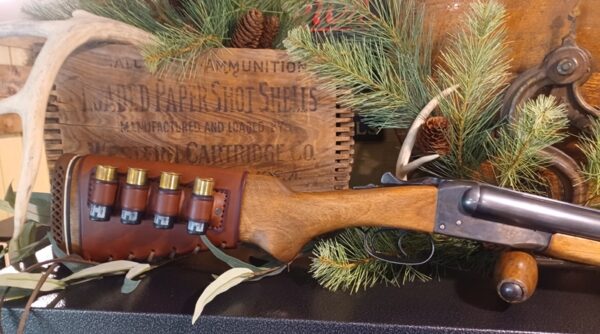 Leather Shotgun Stock Cover-Remington 870/1100, Mossberg, Benelli - Image 3