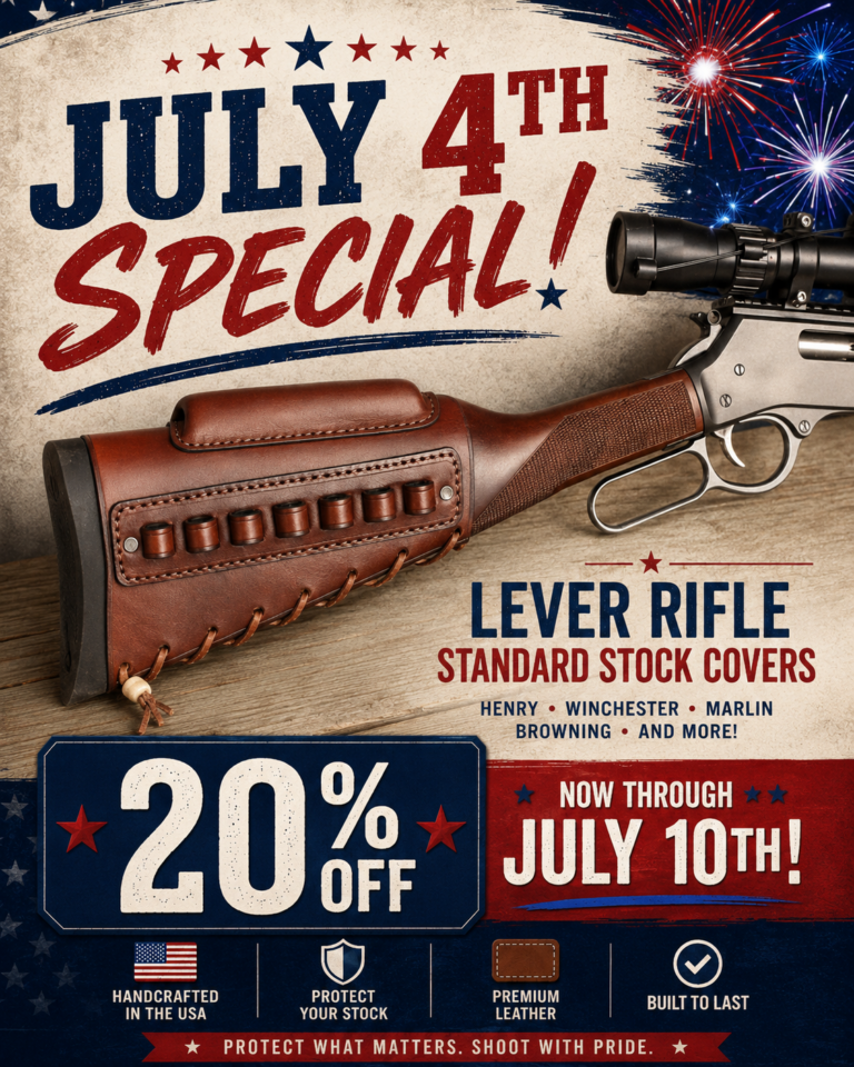 july special 20 percent off lever rifle stock covers